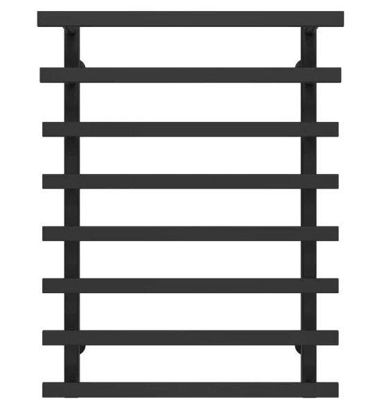 Сушка для рушників водяна Deffi Breeze П8 400x800 нижнє підключення чорний A.BZ.80.40.8.B.A