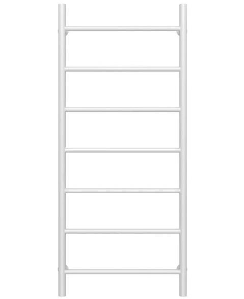 Полотенцесушитель водяной Deffi Орион П7 500х1200 нижнее подключение белый C.OR.120.50.7.W.A