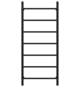 Сушка для рушників водяна Deffi Оріон П7 500х1200 бічне ліве підключення чорний C.OR.120.50.7.B.B