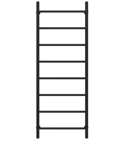 Полотенцесушитель водяной Deffi Орион П8 500х1400 боковое левое подключение черный C.OR.140.50.8.B.B