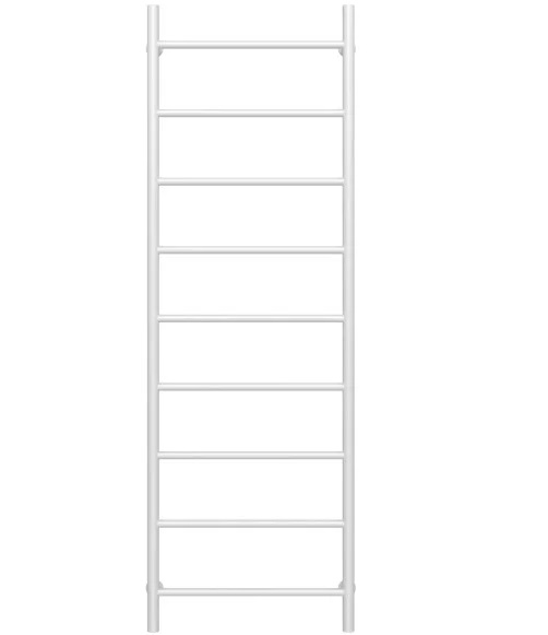 Полотенцесушитель водяной Deffi Орион П9 500х1600 нижнее подключение белый C.OR.160.50.9.W.A