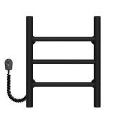 Электрический полотенцесушитель Deffi Орион П3 200х400 левое подключение черный C.OR.40.20.3.E.B.L.5