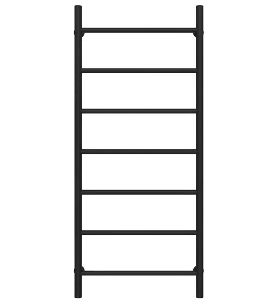 Полотенцесушитель водяной Deffi Орион П7 500х1200 боковое левое подключение черный C.OR.120.50.7.B.B