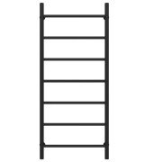 Полотенцесушитель водяной Deffi Орион П7 500х1200 боковое левое подключение черный C.OR.120.50.7.B.B