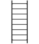 Сушка для рушників водяна Deffi Оріон П8 500х1400 нижнє підключення чорний C.OR.140.50.8.B.A