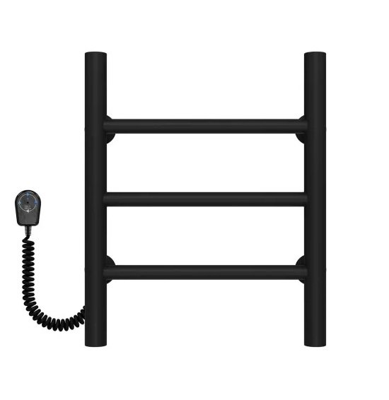 Электрический полотенцесушитель Deffi Орион П3 200х400 левое подключение черный C.OR.40.20.3.E.B.L.5