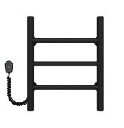 Электрический полотенцесушитель Deffi Орион П3 200х400 левое подключение черный C.OR.40.20.3.E.B.L.5