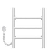 Электрический полотенцесушитель Deffi Орион П3 200х400 левое подключение белый C.OR.40.20.3.E.W.L.5