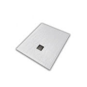 Душовий піддон Hatria Petra H3 Ardesia 100x70 см з сифоном кераміка білий PA10007000100