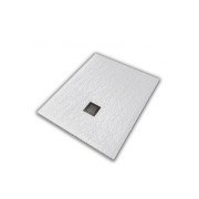 Душовий піддон Hatria Petra H3 Ardesia 100x70 см з сифоном кераміка білий PA1000700010T