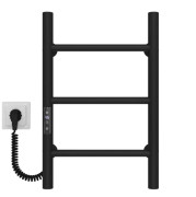 Електрична сушарка для рушників Deffi Оріон П3 200х500 ліве підключення JD03 чорний C.OR.50.20.3.E.B.L.1