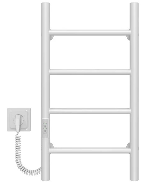 Электрический полотенцесушитель Deffi Орион П4 200х600 левое подключение WD03 белый C.OR.60.20.4.E.W.L.3