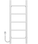 Электрический полотенцесушитель Deffi Орион П5 200х800 левое подключение белый C.OR.80.20.5.E.W.L.5