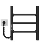 Электрический полотенцесушитель Deffi Орион П3 200х400 левое подключение JD03 черный C.OR.40.20.3.E.B.L.1