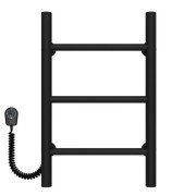 Электрический полотенцесушитель Deffi Орион П3 200х500 левое подключение черный C.OR.50.20.3.E.B.L.5