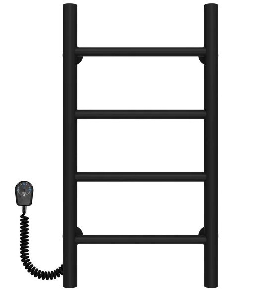 Электрический полотенцесушитель Deffi Орион П4 200х600 левое подключение черный C.OR.60.20.4.E.B.L.5