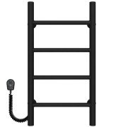 Електрична сушарка для рушників Deffi Оріон П4 200х600 ліве підключення чорний C.OR.60.20.4.E.B.L.5