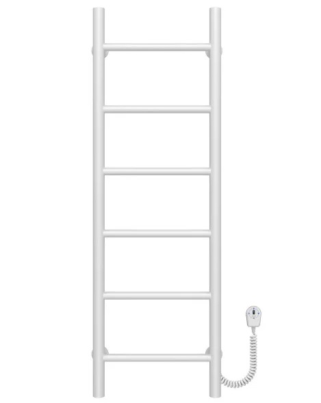 Электрический полотенцесушитель Deffi Орион П6 200х1000 правое подключение белый C.OR.100.20.6.E.W.R.5