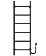 Електрична сушарка для рушників Deffi Оріон П6 200х1000 праве підключення чорний C.OR.100.20.6.E.B.R.5