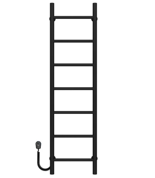 Електрична сушарка для рушників Deffi Оріон П7 200х1200 ліве підключення чорний C.OR.120.20.7.E.B.L.5