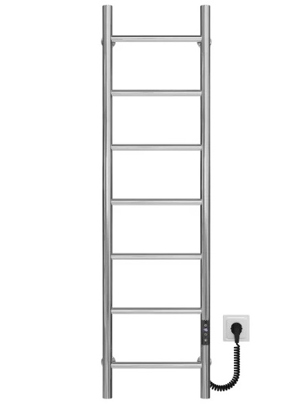 Электрический полотенцесушитель Deffi Орион П7 200х1200 правое подключение JD03 хром C.OR.120.20.7.E.C.R.1