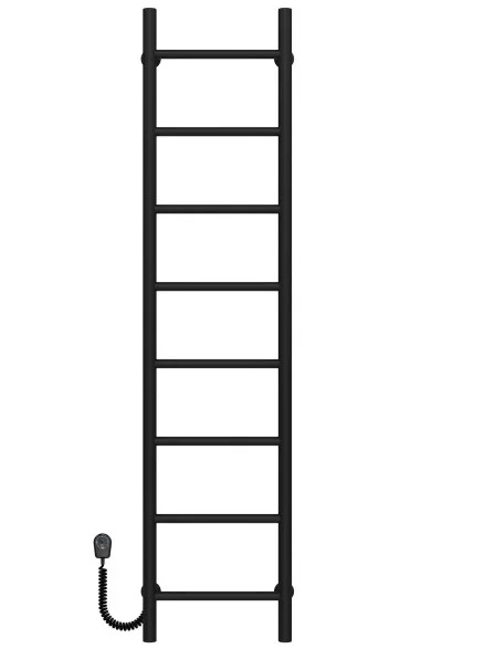 Электрический полотенцесушитель Deffi Орион П8 200х1400 левое подключение черный C.OR.140.20.8.E.B.L.5