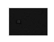 Душевой поддон Hatria Petra H3 Natural 140x70 см с сифоном керамика черный PN1400700020T