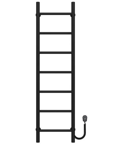 Електрична сушарка для рушників Deffi Оріон П7 200х1200 праве підключення чорний C.OR.120.20.7.E.B.R.5