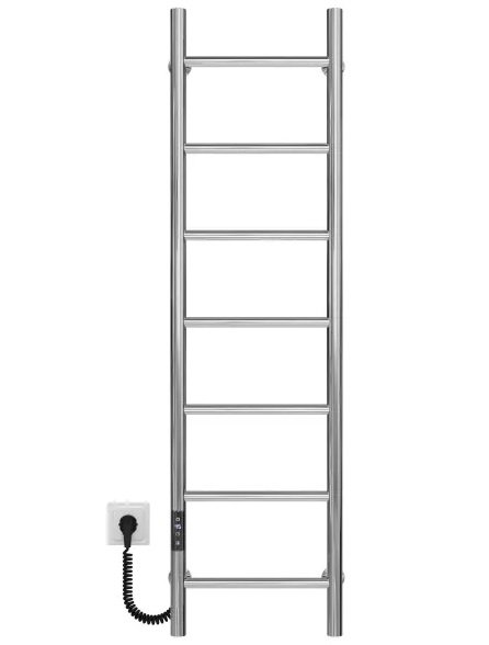 Електрична сушарка для рушників Deffi Оріон П7 200х1200 ліве підключення JD03 хром C.OR.120.20.7.E.C.L.1