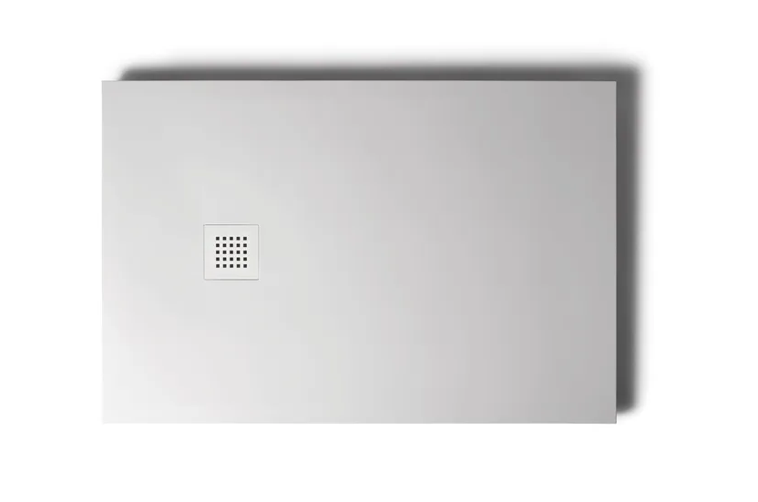 Душовий піддон Hatria Petra H3 Levigato 120x80 см з сифоном кераміка білий PL12008000110