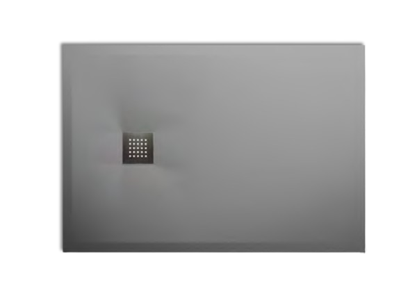 Душовий піддон Hatria Petra H3 Levigato 120x80 см з сифоном кераміка цемент PL12008000710