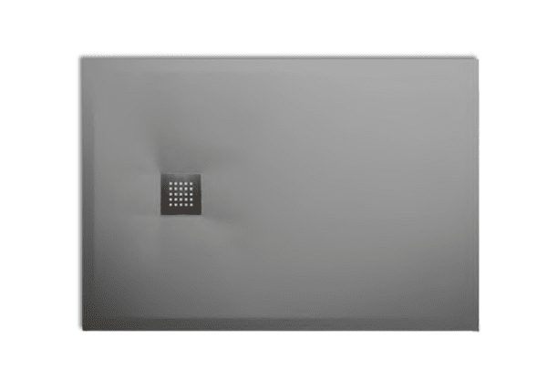 Душовий піддон Hatria Petra H3 Levigato 100x70 см з сифоном кераміка цемент PL1000700070T