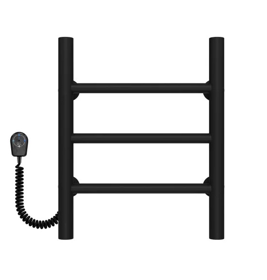 Електрична сушарка для рушників Deffi Оріон П3 300х400 ліве підключення чорний C.OR.40.30.3.E.B.L.5