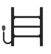 Електрична сушарка для рушників Deffi Оріон П3 300х400 ліве підключення чорний C.OR.40.30.3.E.B.L.5