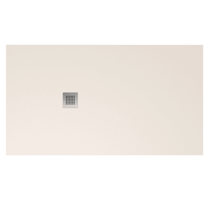 Душовий піддон Hatria Petra H3 Levigato 100x70 см з сифоном кераміка айворі PL1000700121T