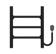 Электрический полотенцесушитель Deffi Орион П3 300х400 правое подключение черный C.OR.40.30.3.E.B.R.5