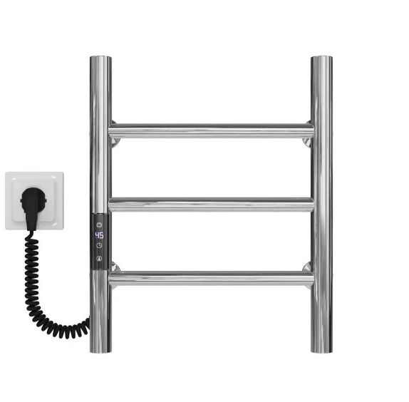Электрический полотенцесушитель Deffi Орион П3 300х400 левое подключение JD03 хром C.OR.40.30.3.E.C.L.1