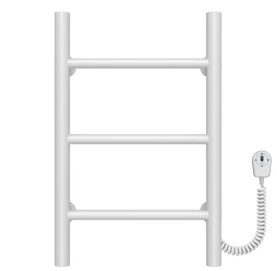 Электрический полотенцесушитель Deffi Орион П3 300х500 правое подключение белый C.OR.50.30.3.E.W.R.5