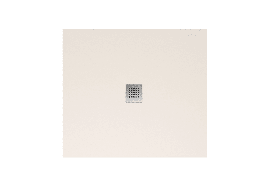 Душовий піддон Hatria Petra H3 Levigato 80x80 см з сифоном кераміка айворі PL0800800121T