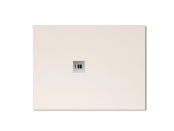 Душовий піддон Hatria Petra H3 Levigato 90x80 см з сифоном кераміка айворі PL0900800120T