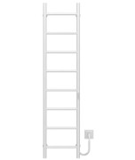 Електрична сушарка для рушників Deffi Оріон П8 200х1400 праве підключення WD03 білий C.OR.140.20.8.E.W.R.3