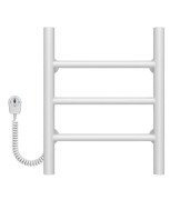 Електрична сушарка для рушників Deffi Оріон П3 300х400 ліве підключення білий C.OR.40.30.3.E.W.L.5