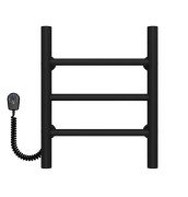 Електрична сушарка для рушників Deffi Оріон П3 300х400 ліве підключення чорний C.OR.40.30.3.E.B.L.5