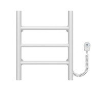 Электрический полотенцесушитель Deffi Орион П3 300х400 правое подключение белый C.OR.40.30.3.E.W.R.5