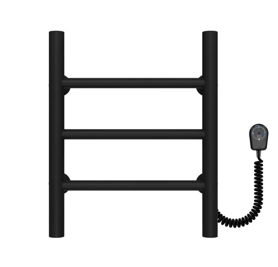 Электрический полотенцесушитель Deffi Орион П3 300х400 правое подключение черный C.OR.40.30.3.E.B.R.5