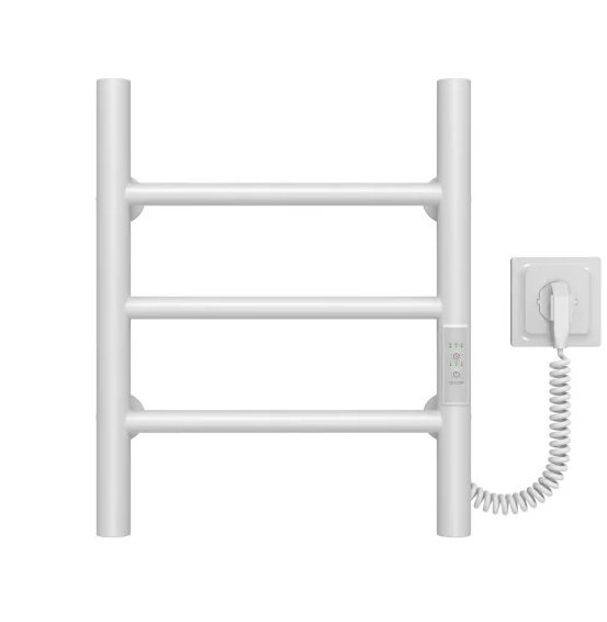 Электрический полотенцесушитель Deffi Орион П3 300х400 правое подключение WD03 белый C.OR.40.30.3.E.W.R.3