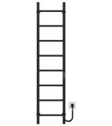 Электрический полотенцесушитель Deffi Орион П8 200х1400 правое подключение JD03 черный C.OR.140.20.8.E.B.R.1