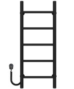 Электрический полотенцесушитель Deffi Орион П5 300х800 левое подключение черный C.OR.80.30.5.E.B.L.5