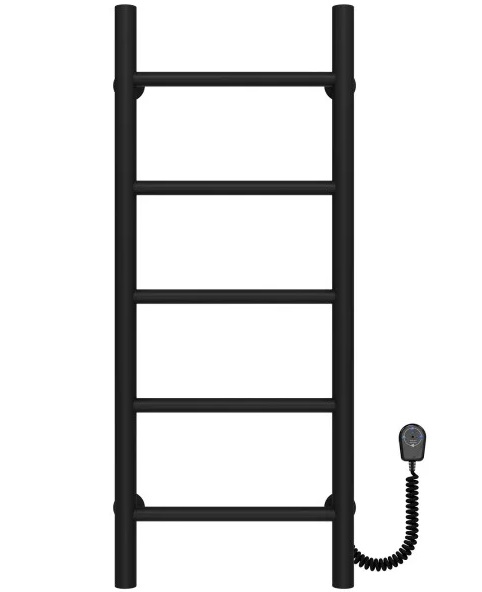 Електрична сушарка для рушників Deffi Оріон П5 300х800 праве підключення чорний C.OR.80.30.5.E.B.R.5