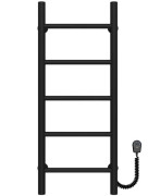 Електрична сушарка для рушників Deffi Оріон П5 300х800 праве підключення чорний C.OR.80.30.5.E.B.R.5